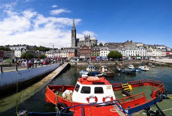 De haven van Cork is dichtbij het historische centrum.
