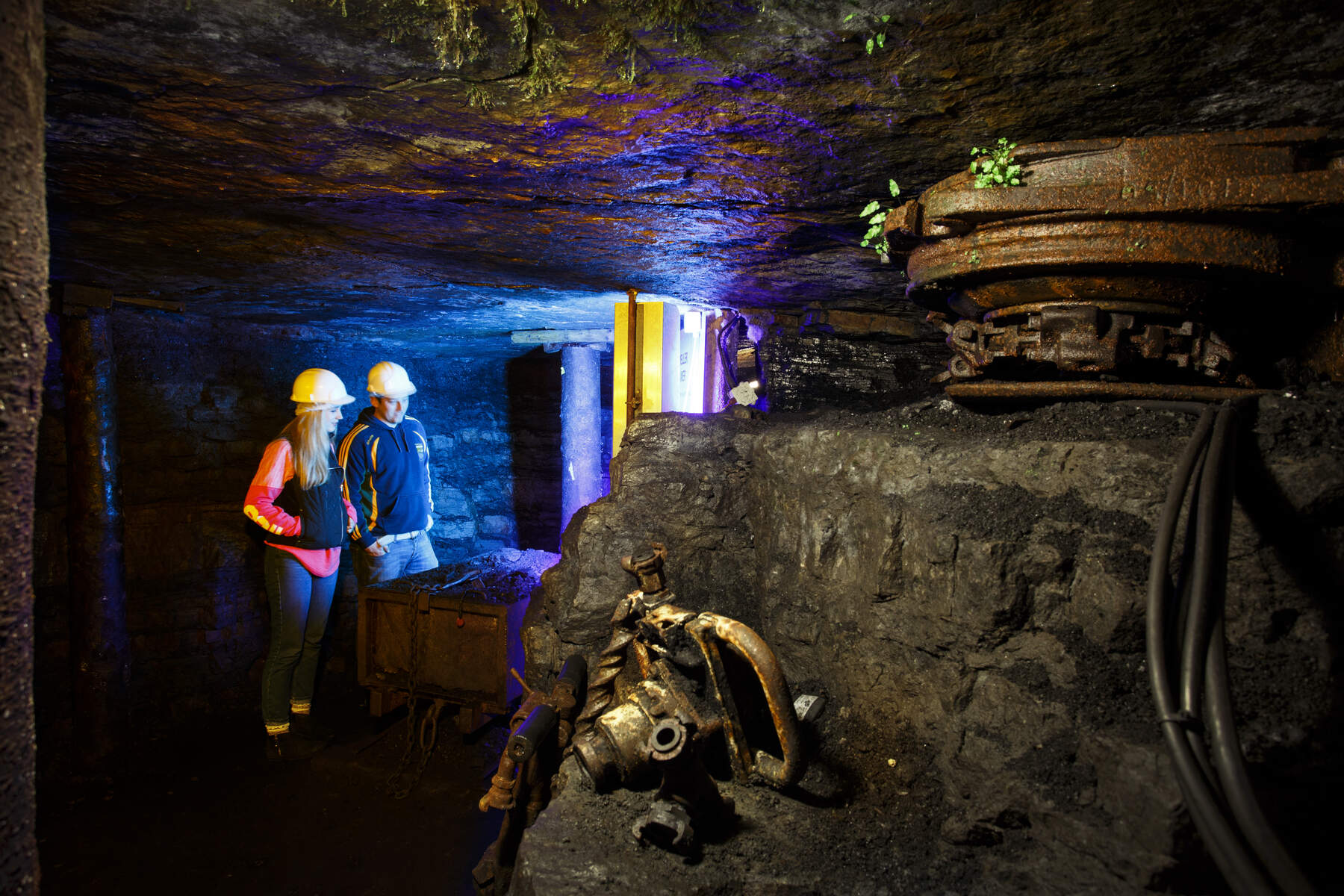 Ierland Arigna historie Couple Underground at Arigna Mines Co Roscommon © Courtesy Fennell Photography