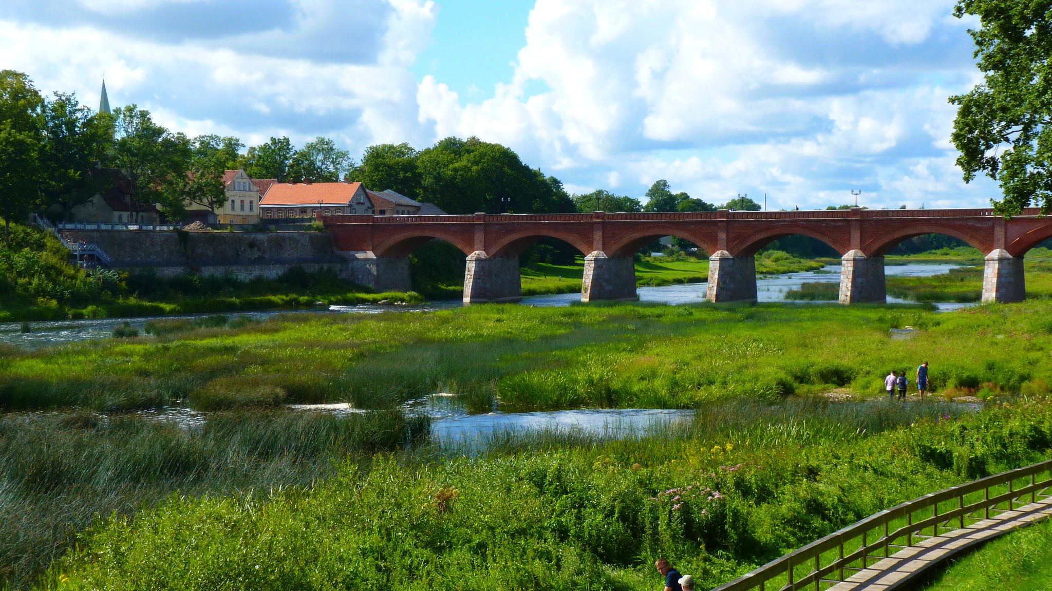 a bridge over a river